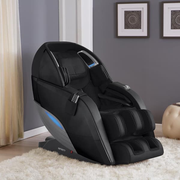 Infinity Black Dynasty 4D Massage Chair- Faux Leather