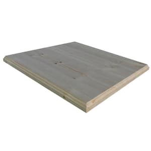1 in. x 36 in. x 60 in. Allwood Pine Project Panel, Table Island Top with Classic Roman Edges