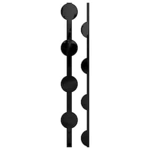 Pomeroy 0.125 in. T x 0.33 ft. W x 4 ft. L Black Acrylic Decorative Wall Paneling 12-Pack