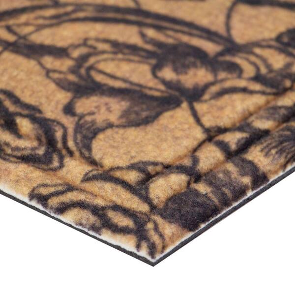 22 X 47 Trafficmaster Rubber Molded Coir Door Mat With Welcome