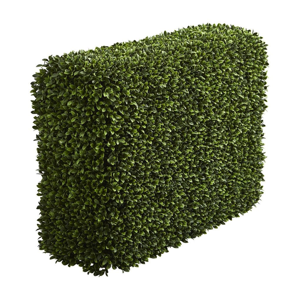 41 in. Green Plastic Boxwood Artificial Hedge