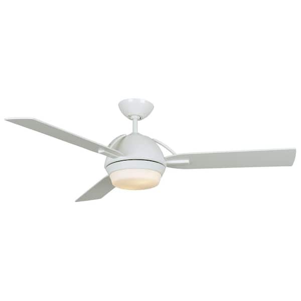 TroposAir Enterprise III 52 in. Pure White Ceiling Fan with Light