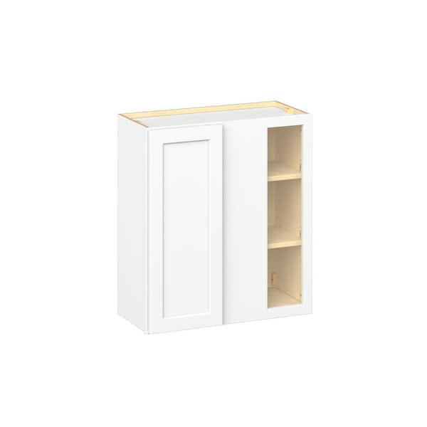Emerson Pure White Wall Blind Corner 1 door Ready to Assemble Kitchen Cabinet (27 in. W x 30 in. H x 12 in. D)