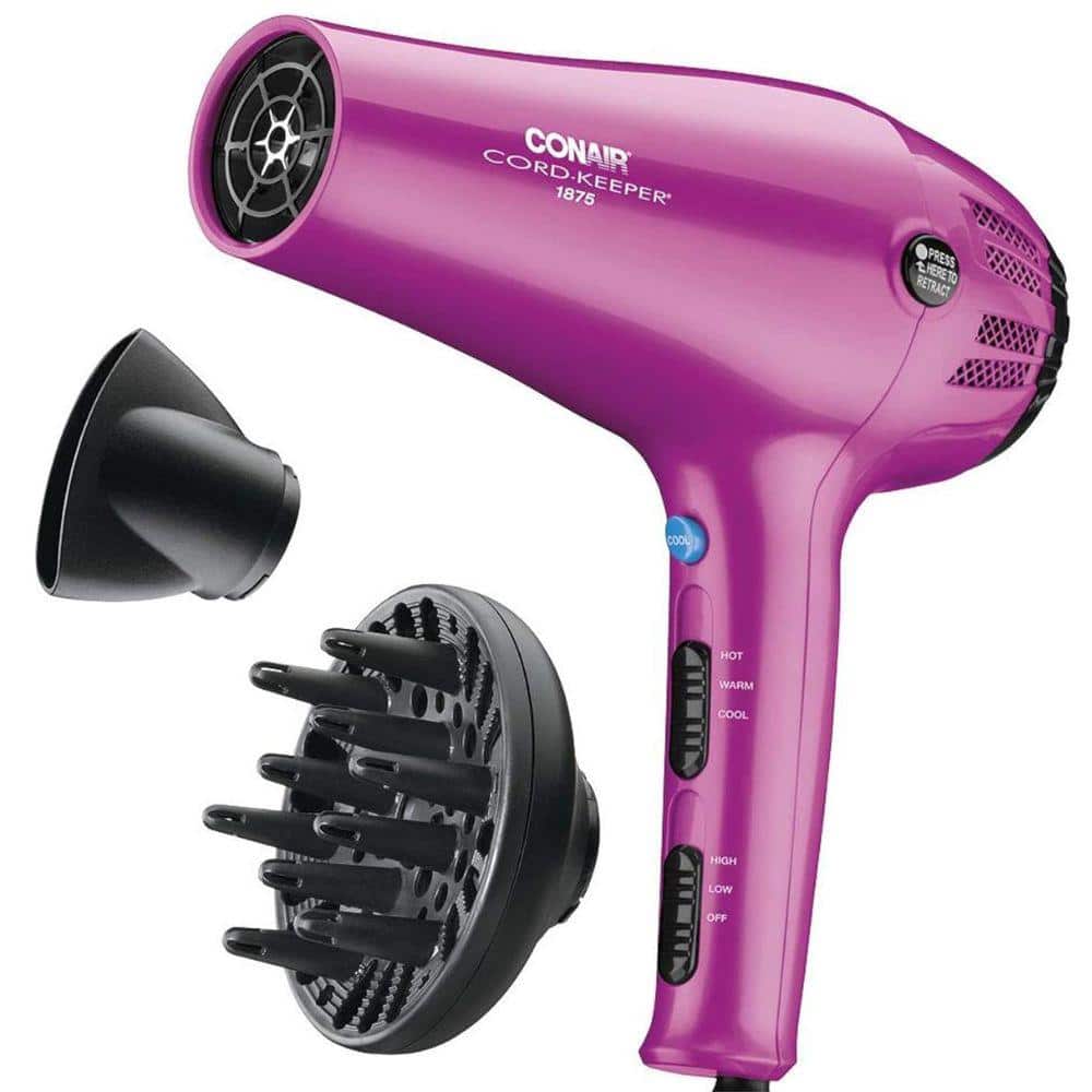 Adrinfly 1875-Watt Professional Hair Dryer with Retractable Cord