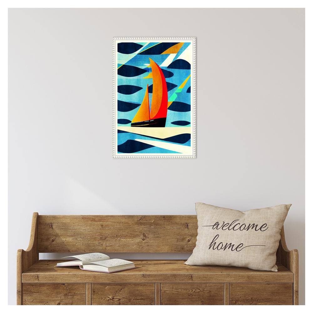 Amanti Art Blue Coast by Bo Anderson Canvas Wall Art Print Framed 16 x 23-in.