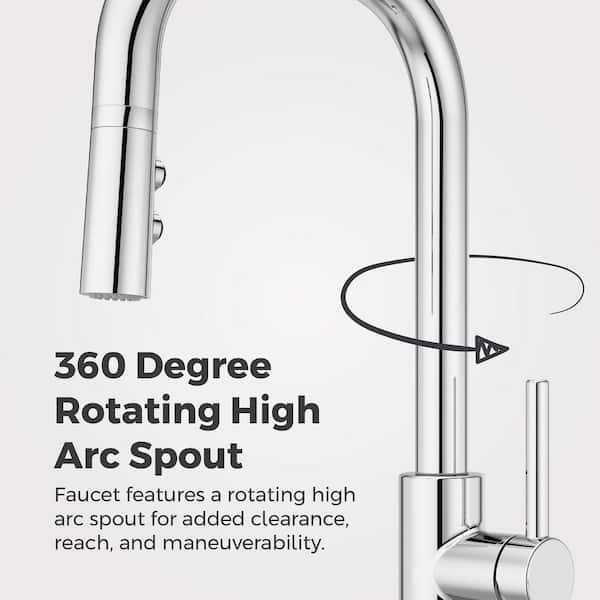 Pfister Zanna Single Handle Pull Down Sprayer Kitchen Faucet with