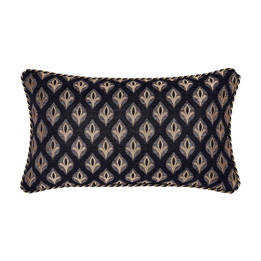 Sayreville Pewter Polyester Boudoir Decorative Throw Pillow 14 x 24 in.