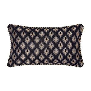 Sayreville Pewter Polyester Boudoir Decorative Throw Pillow 14 x 24 in.