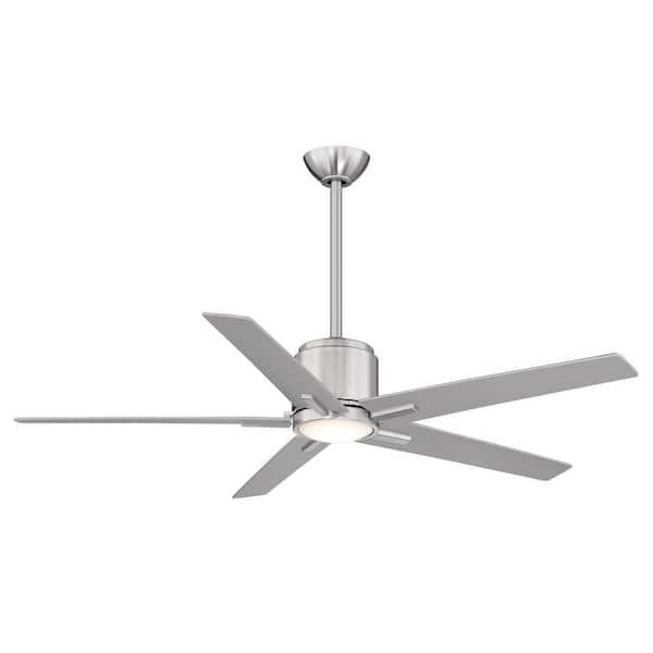 AIRE BY MINKA Savinci 54 in. LED Indoor Brushed Nickel Ceiling Fan with Remote