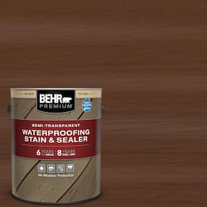 1 gal. #ST-135 Sable Semi-Transparent Waterproofing Exterior Wood Stain and Sealer