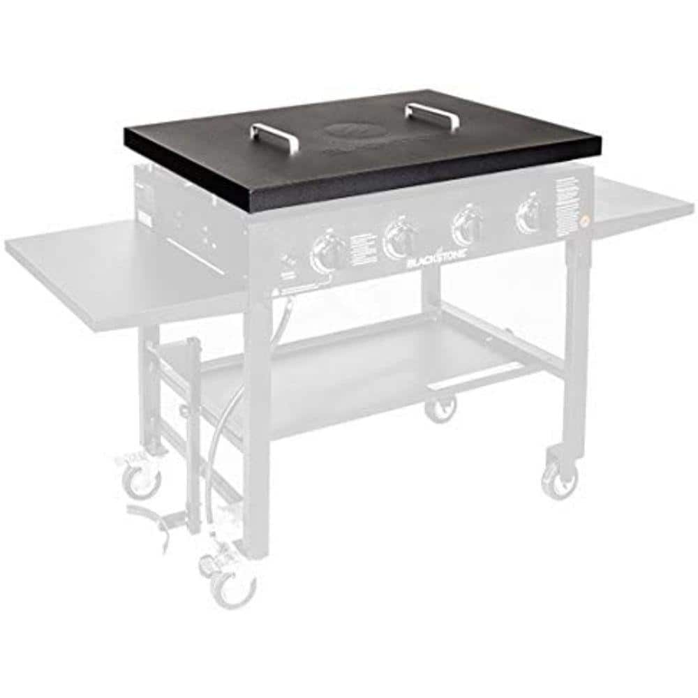 Black 36" Powder Coated Steel Griddle Cover
