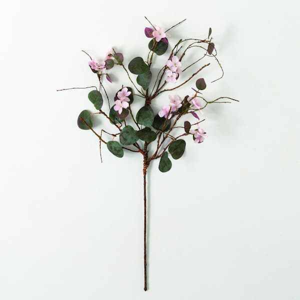 SULLIVANS 29 in. Pink Indoor Artificial Silk Wild Flower Pick