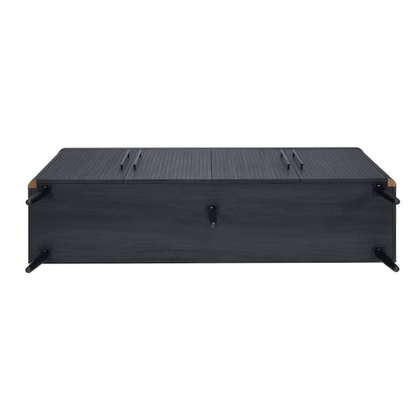 Manhattan Comfort Jodie Charcoal Grey Composite Wood 64.6 in