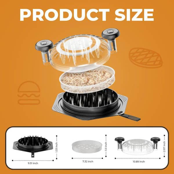 Lynzavix Large Chicken Shredder with Ergonomic Handle Non-Slip