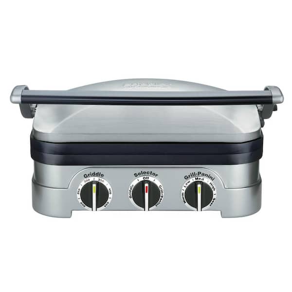 Cuisinart Griddler Multifunctional Stainless Steel Indoor Grill GR4N - The  Home Depot