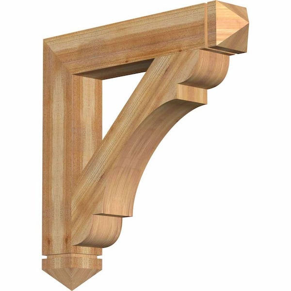 Ekena Millwork 6 in. x 40 in. x 36 in. Western Red Cedar Olympic Arts and Crafts Rough Sawn