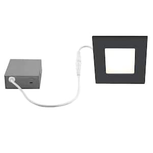 4 in. Black Recessed LED Lighting Fixture