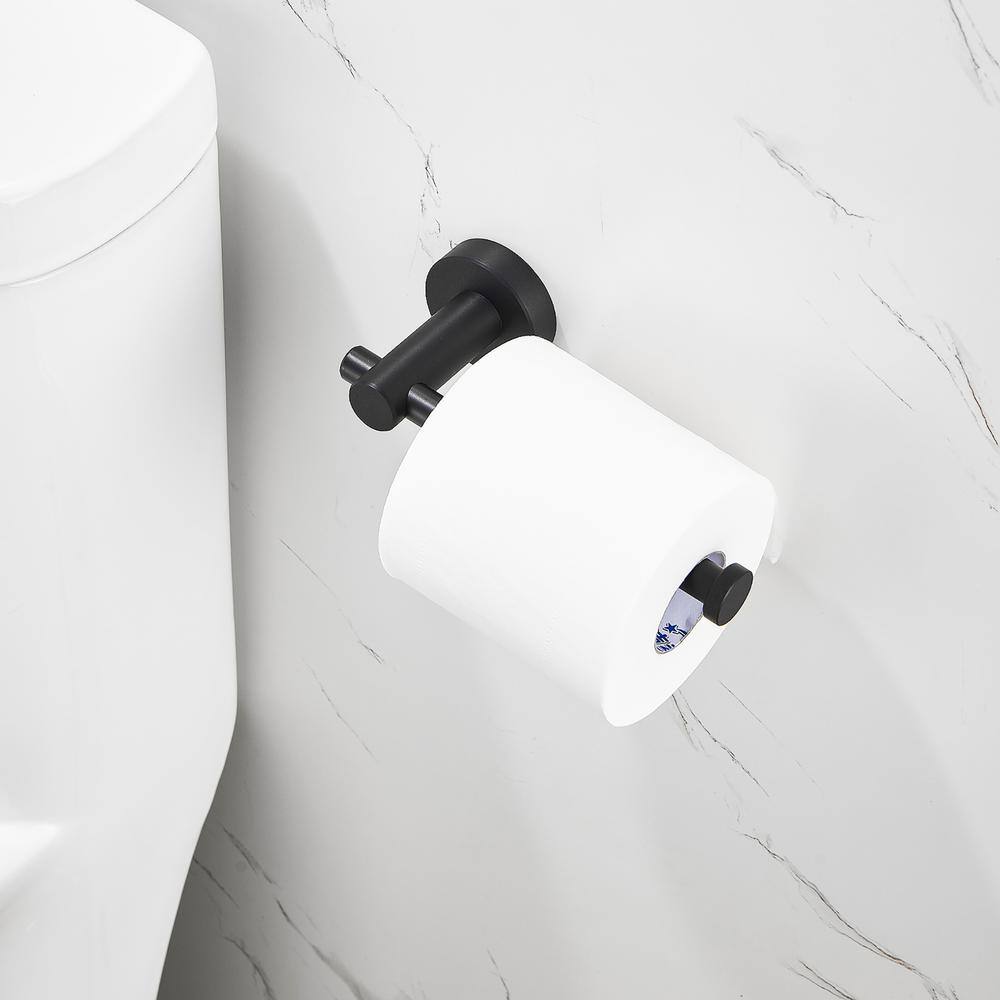 Matte Black Space Aluminum Wall Mounted Toilet Paper Holder