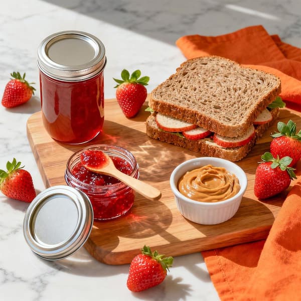 4 oz. Regular Mouth Mini Glass Mason Jars with Lids and Seal Bands for Spice, Honey, Jelly, Dessert, Clear (16-Pack)