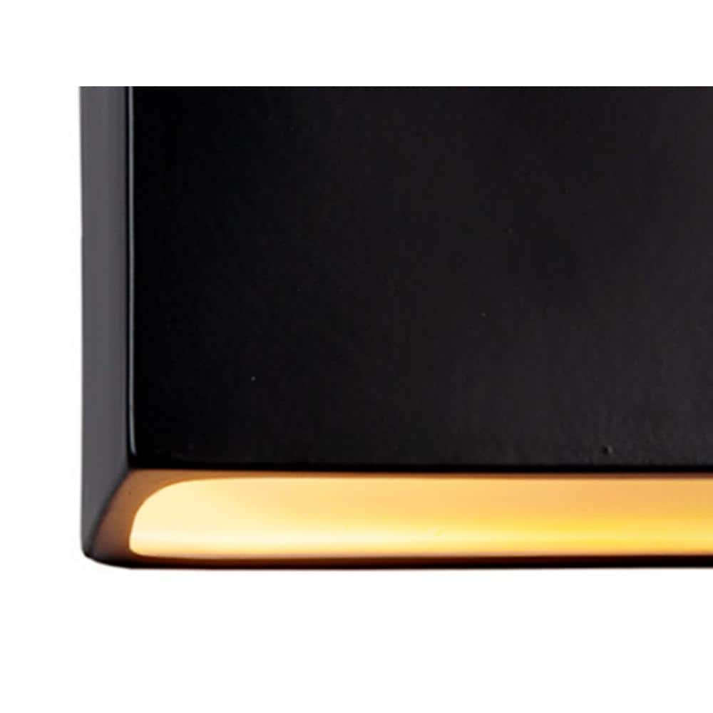 Ambiance 10" Bronze-Black Ceramic-Look Wall Sconce