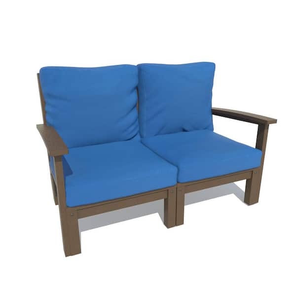Highwood Bespoke 1 Piece Plastic Outdoor Deep Seating Loveseat