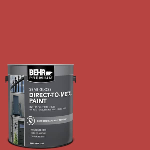 1 gal. #OSHA-5 OSHA SAFETY RED Semi-Gloss Direct to Metal Interior/Exterior Paint