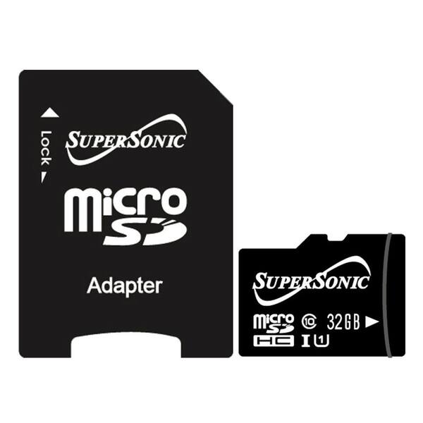 Supersonic 32GB Micro SDHC with Adapter