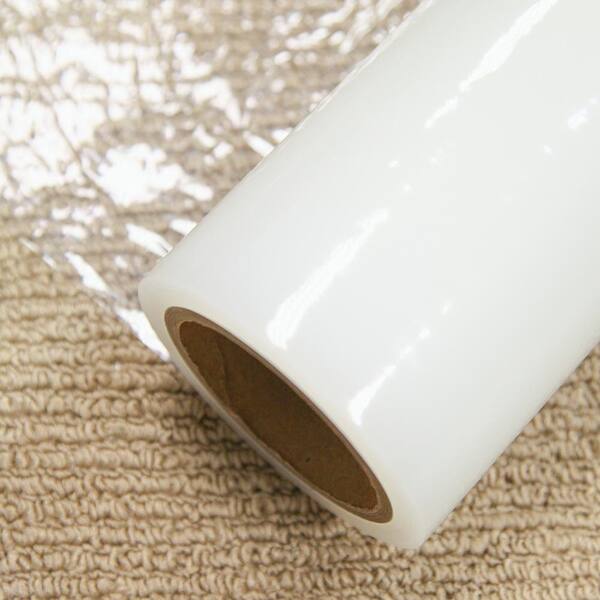 Plasticover Carpet Protection Film – 36" X 200', Clear, Temporary Adhesive Plastic – 60-Day Protection For Floors