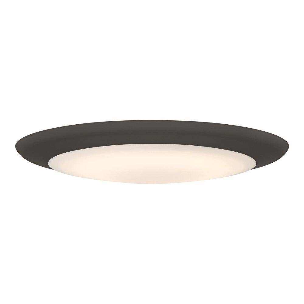13 in. Bronze Selectable 5CCT Integrated LED Round Disk Flush Mount price history on PriceWatchPro