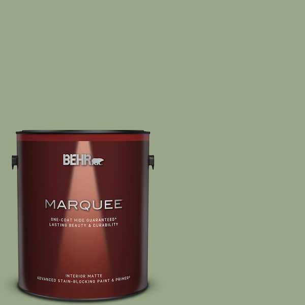 BEHR MARQUEE 1 gal. #MQ6-51 Fern Leaf One-Coat Hide Matte Interior Paint & Primer