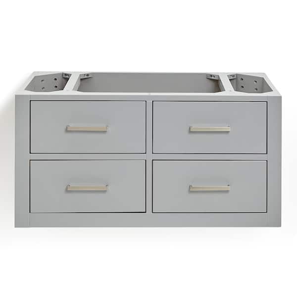 ARIEL Hutton 36 in. W x 22 in. D x 18 in. H Bath Vanity Cabinet without Top in Grey