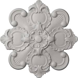 18-1/8 in. x 1-1/4 in. Katheryn Urethane Ceiling Medallion, Ultra Pure White