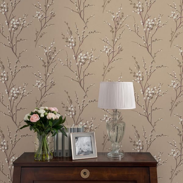 Laura Ashley Willow Natural Wallpaper