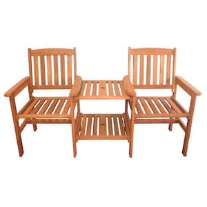 Elwood 2-Person Wood Outdoor Bench