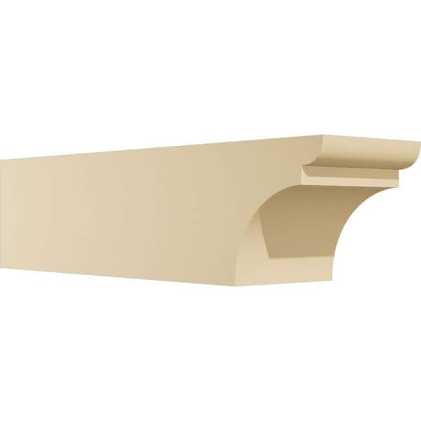 Ekena Millwork Standard Yorktown 6 in. W x 6 in. H x 24 in. D Signature Urethane Rafter Tail Outlooker