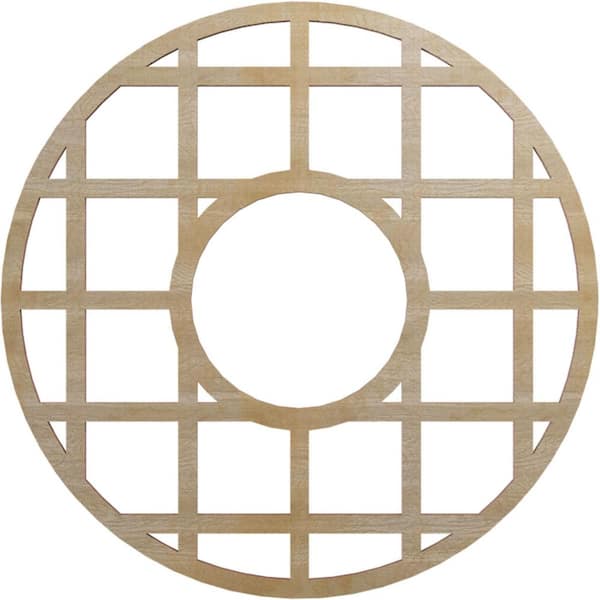 Ekena Millwork 0.25 in. x 6.5 in. x 18 in. Wood Medallion Moulding
