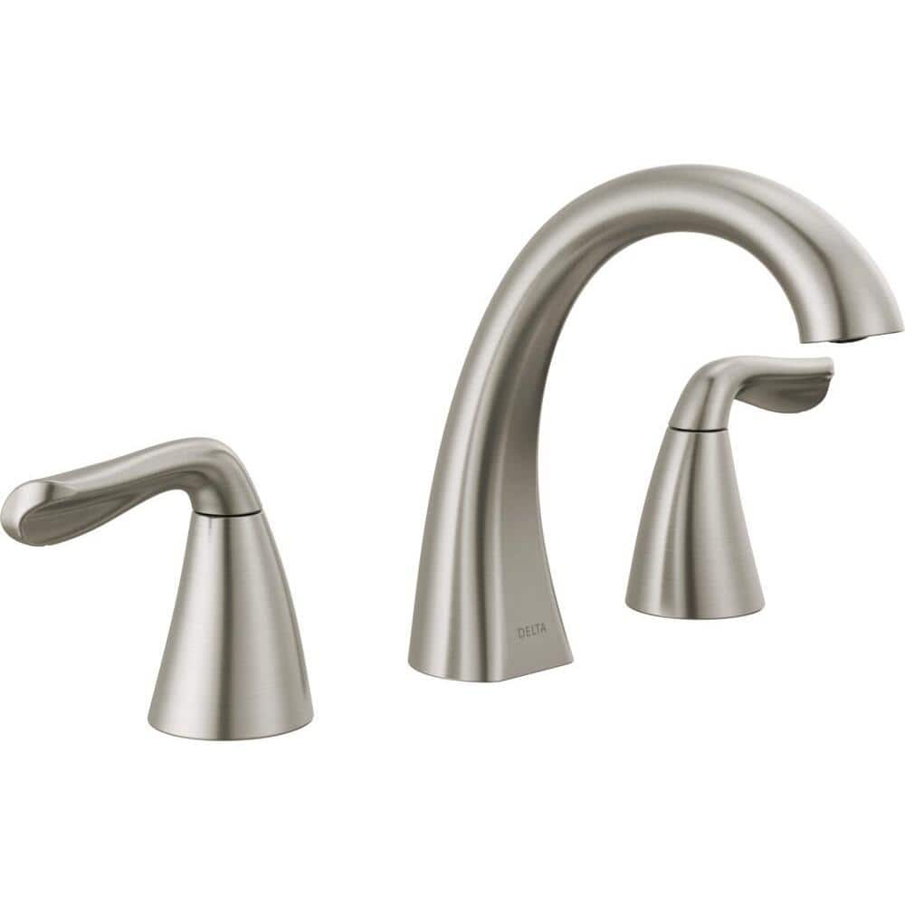 Delta Arvo 8 in. Widespread 2-Handle Bathroom Faucet in Spotshield ...