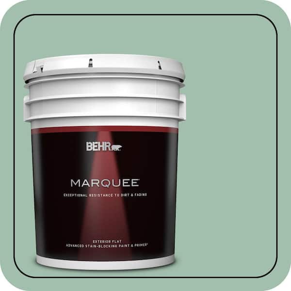 BEHR MARQUEE 5 gal. #MQ6-13 Spring Reflection Flat Exterior Paint & Primer