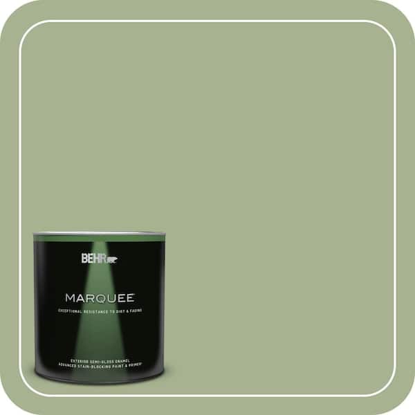 BEHR MARQUEE 1 qt. #PPU11-06 Willow Grove Semi-Gloss Enamel Exterior Paint & Primer