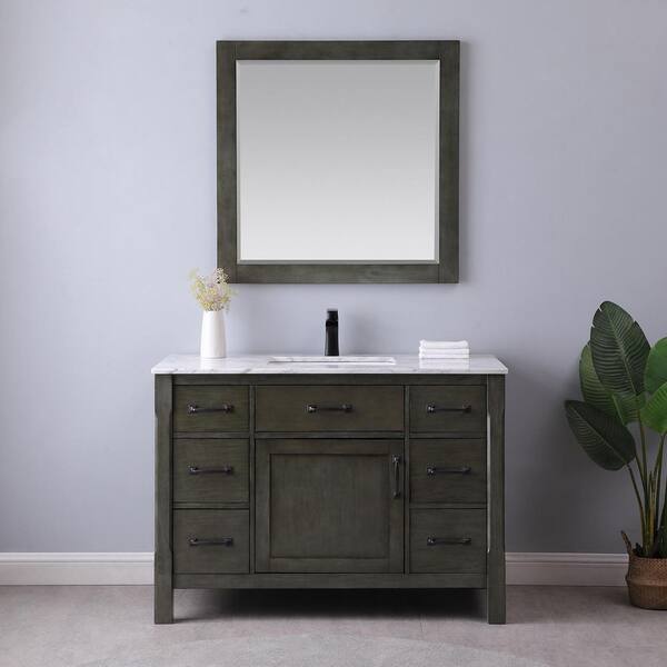 bathroom vanity set with mirror home depot