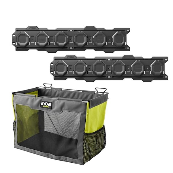 RYOBI LINK Mesh Basket and LINK Wall Rails (2-Pack) STM411-STM504