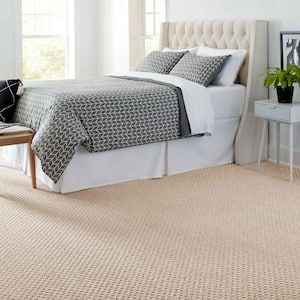 Shiloh Point  - Coconut Milk - Beige 40 oz. Triexta Pattern Installed Carpet