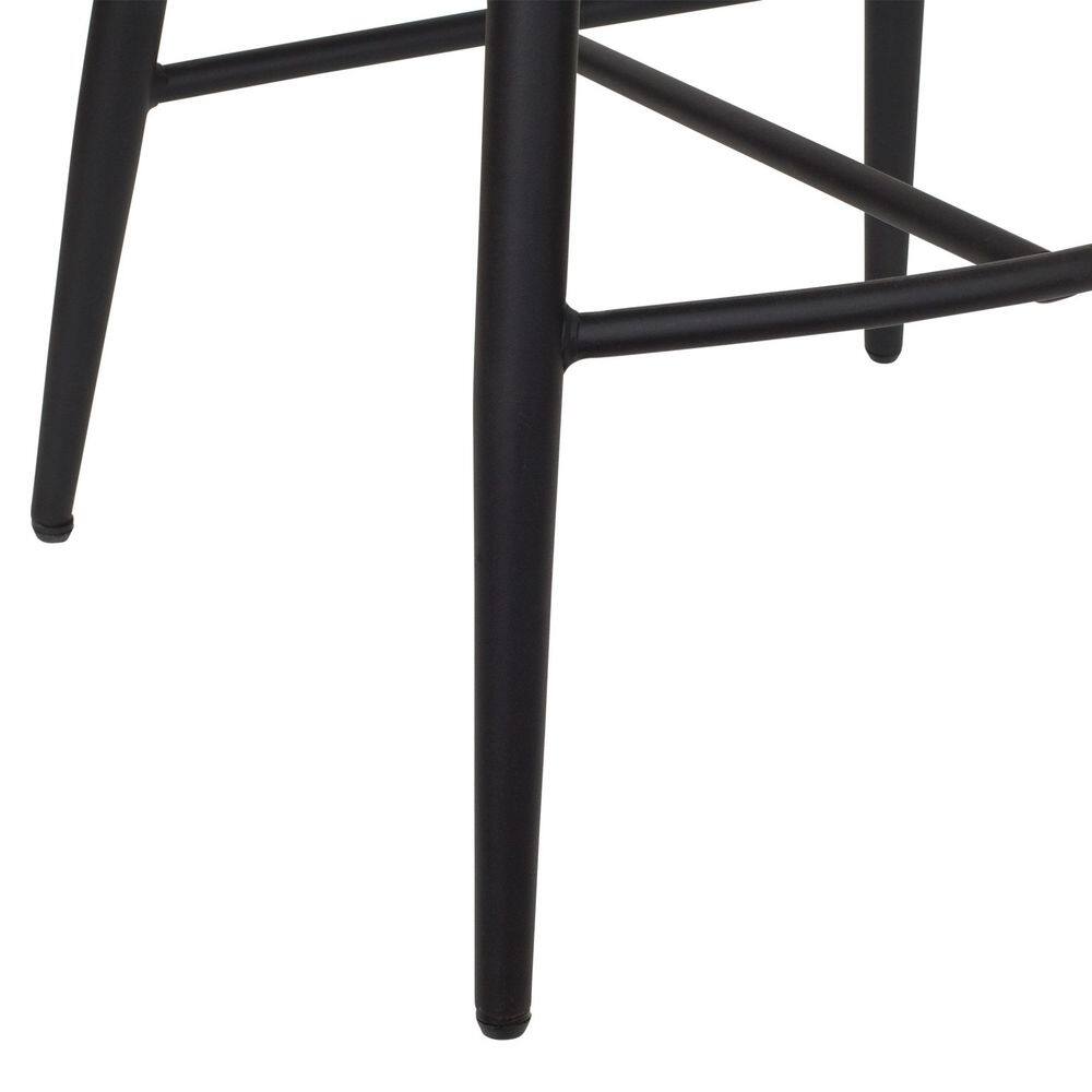 Jasper Navy Blue Velvet Counter Height Barstools, Set of 2