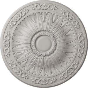 20-1/4 in. x 1-1/2 in. Lunel Urethane Ceiling Medallion (Fits Canopies upto 3-3/4 in.), Ultra Pure White