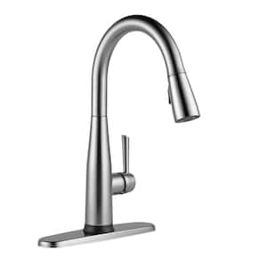 Essa Touch2O Single-Handle Pull-Down Sprayer Kitchen Faucet (Google Assistant, Alexa Compatible) in Arctic Stainless