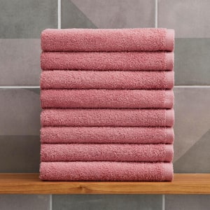 Cotton 8-Piece Rose Hand Towel Set