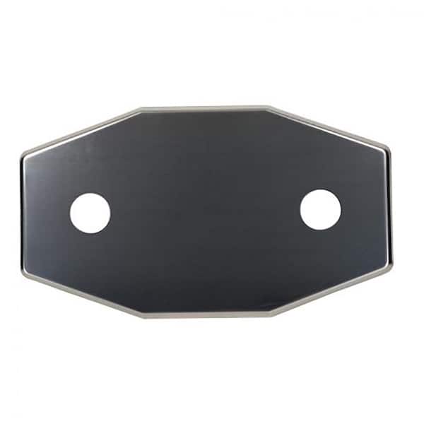 JONES STEPHENS Stainless Steel 7-1/4 in. H x 13 in. W 2-Hole Tub/Shower Remodeling/Repair Cover Plate