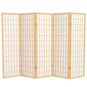 5 ft. Natural 5-Panel Room Divider