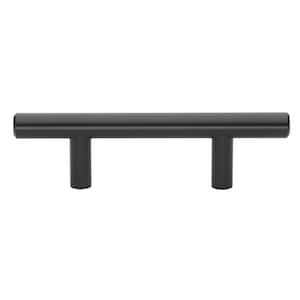 2-1/2 in. Matte Black Solid Handle Drawer Bar Pulls (10-Pack)