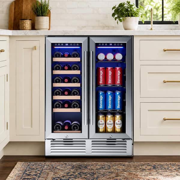 Antarctic Star 24 in. Dual Zone 18-Wine Bottles and 56-Cans